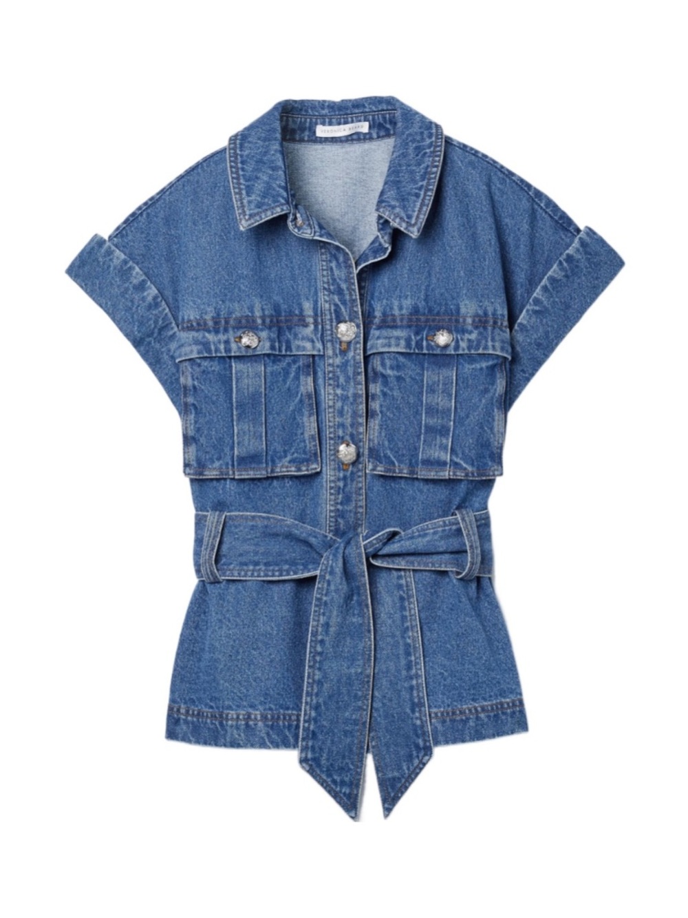 Veronica Beard Vistola lace-up denim jacket | Size Small NWT - Picture 2 of 8